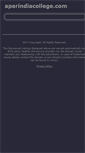 Mobile Screenshot of aparindiacollege.com
